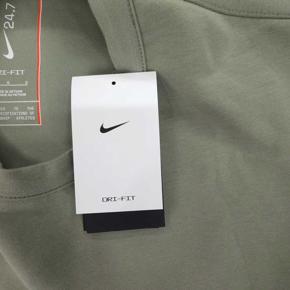 Nike Crewneck Sweatshirt Mens L Light Army/Green 24.7 ImpossiblySoft Dri-Fit NWT